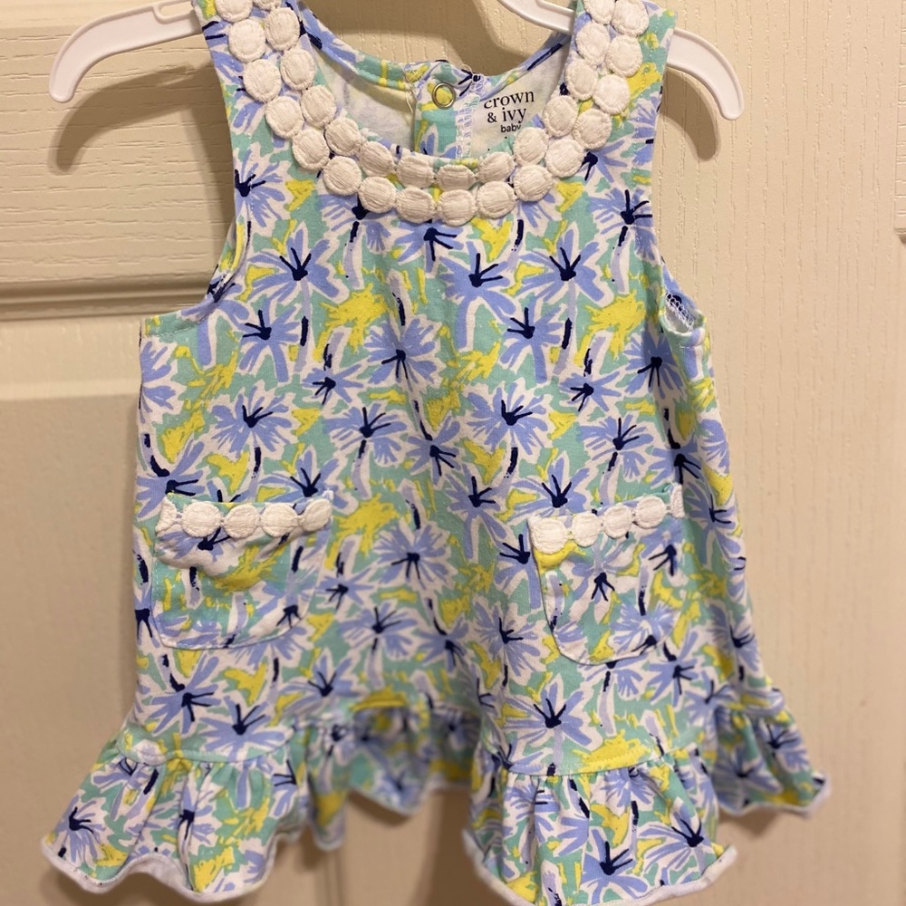 NWOT Crown & Ivy Dress w/ bloomers 12 month